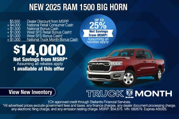New 2025 RAM 1500 Big Horn