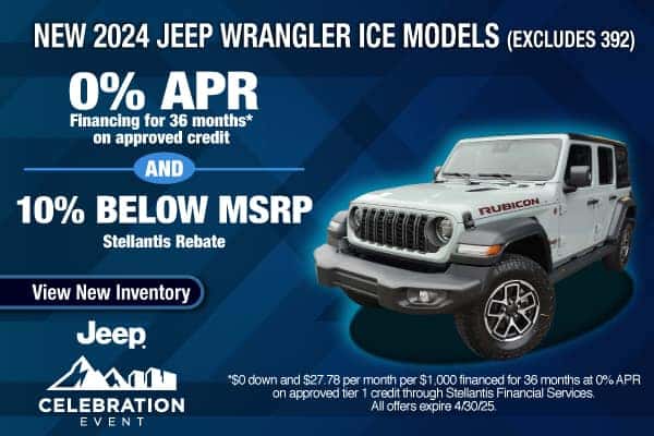 New 2024 Jeep Wrangler ICE Models (excludes 392)