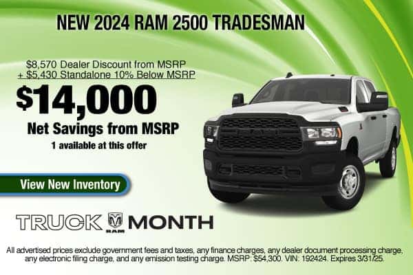 New 2024 RAM 2500 Tradesman