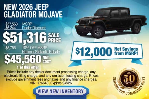 New 2026 Jeep Gladiator Mojave