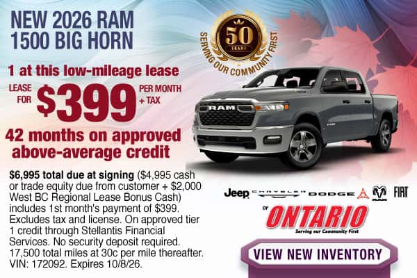 New 2026 RAM 1500 Big Horn 