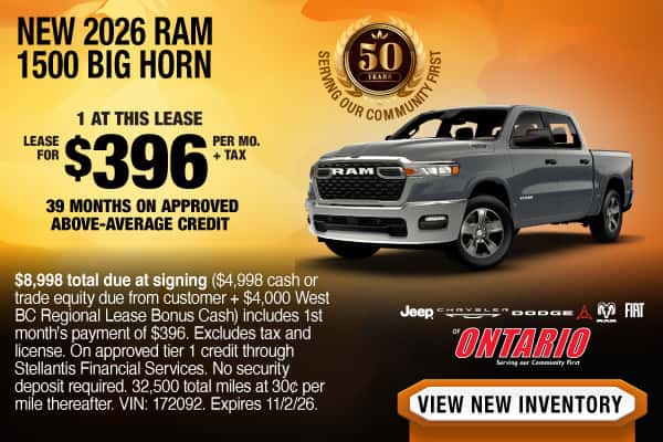 New 2026 RAM 1500 Big Horn 