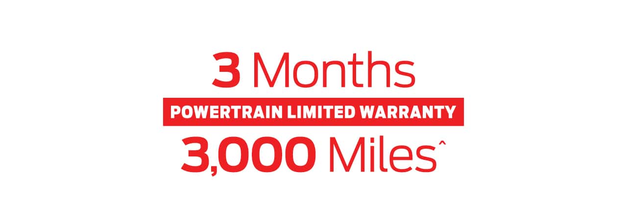 3 Months Powertain limited Warranty 3,000 Miles