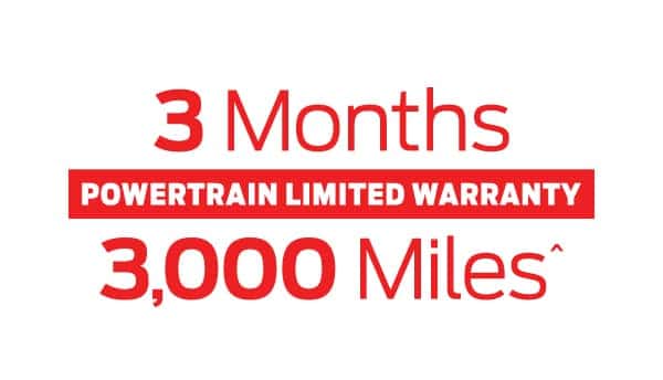 3 Months Powertain limited Warranty 3,000 Miles