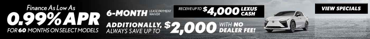 September 2026 Specials