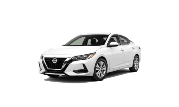 A fresh powder white 2020 Nissan Sentra S