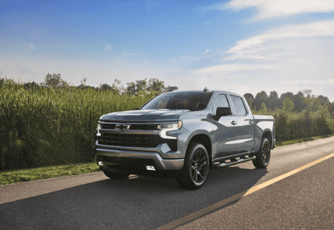 2026 Silverado SRT by a lake
