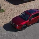 Mazda CX-30 top view city