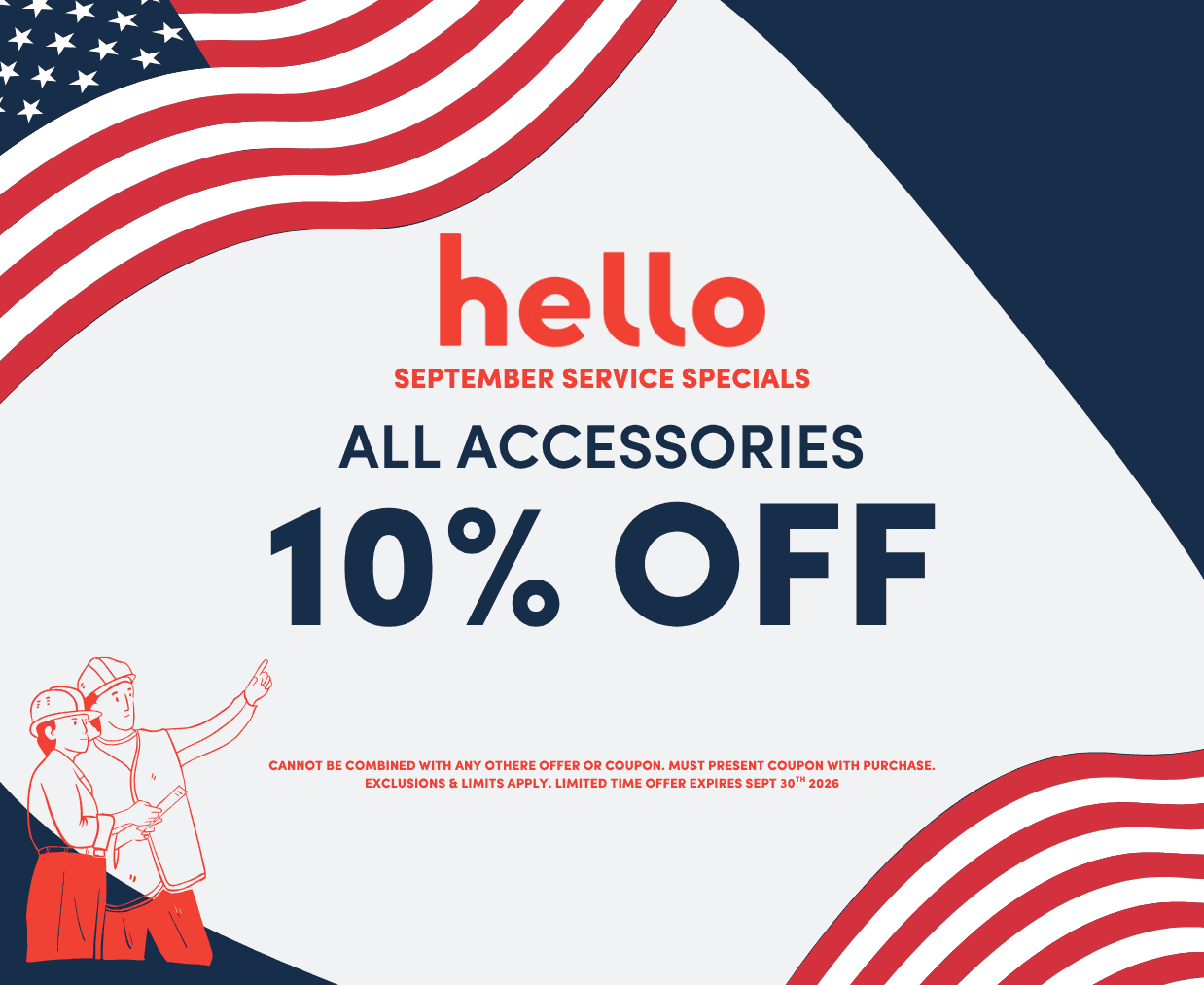 10% off accessories
