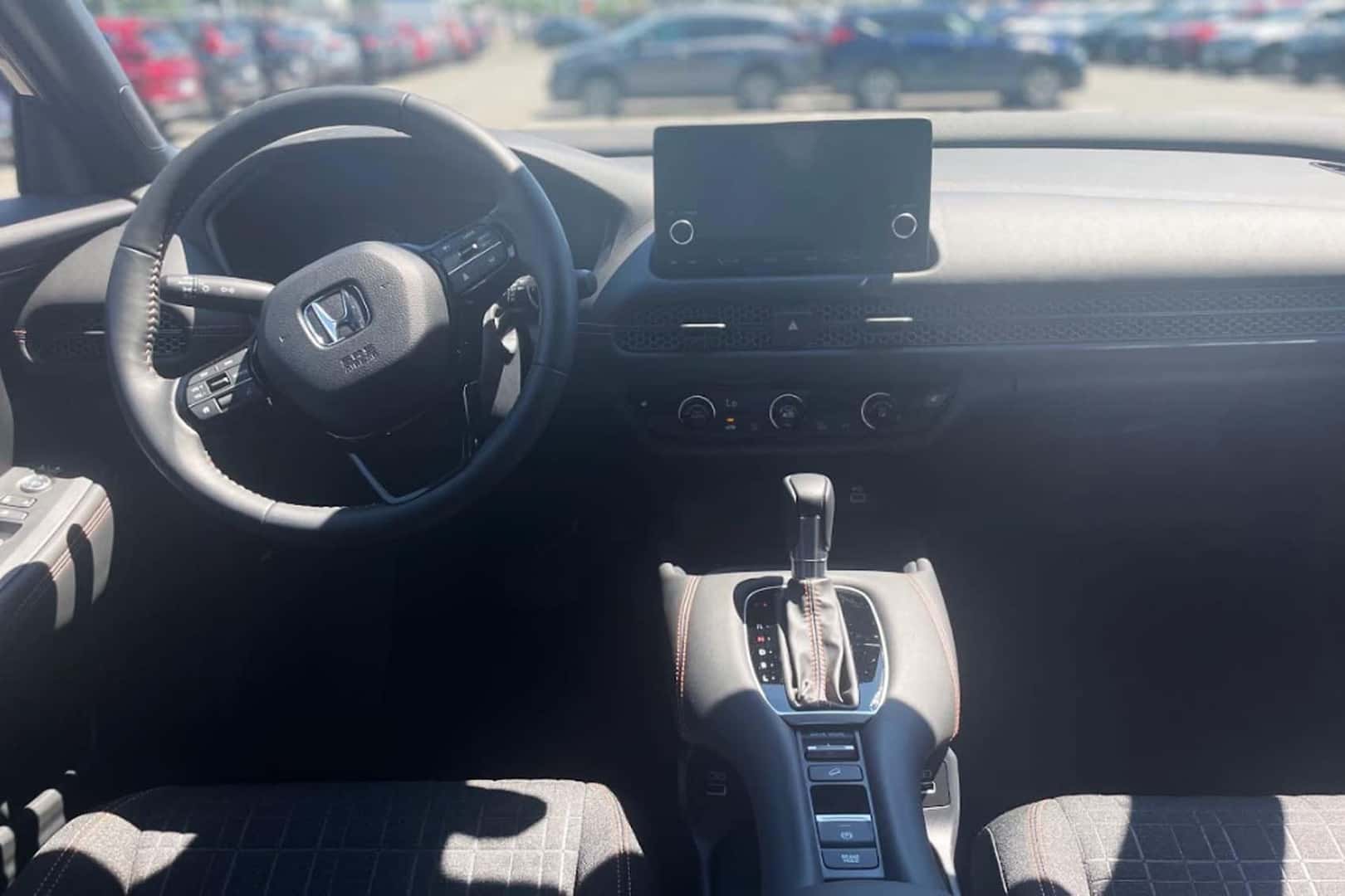 View of dashboard in used Honda HR-V SUV