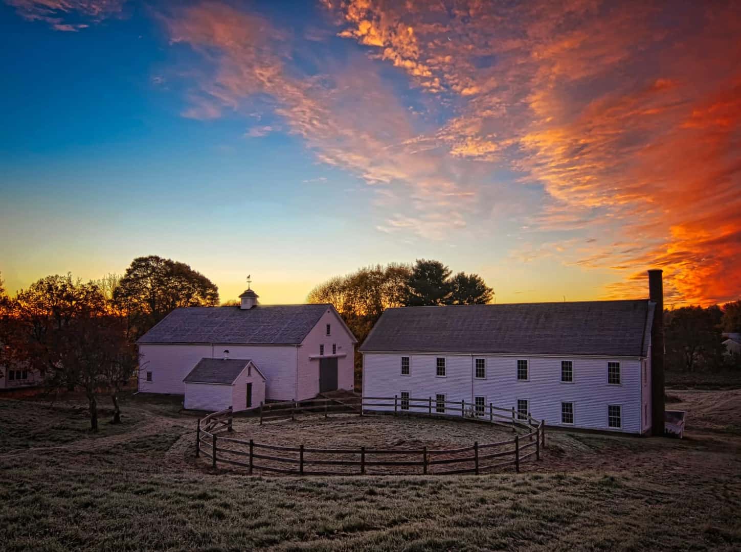 Sunset at Wright-Locke Farm Winchester, MA | Photo courtesy: Wright-Lock Farm Organization