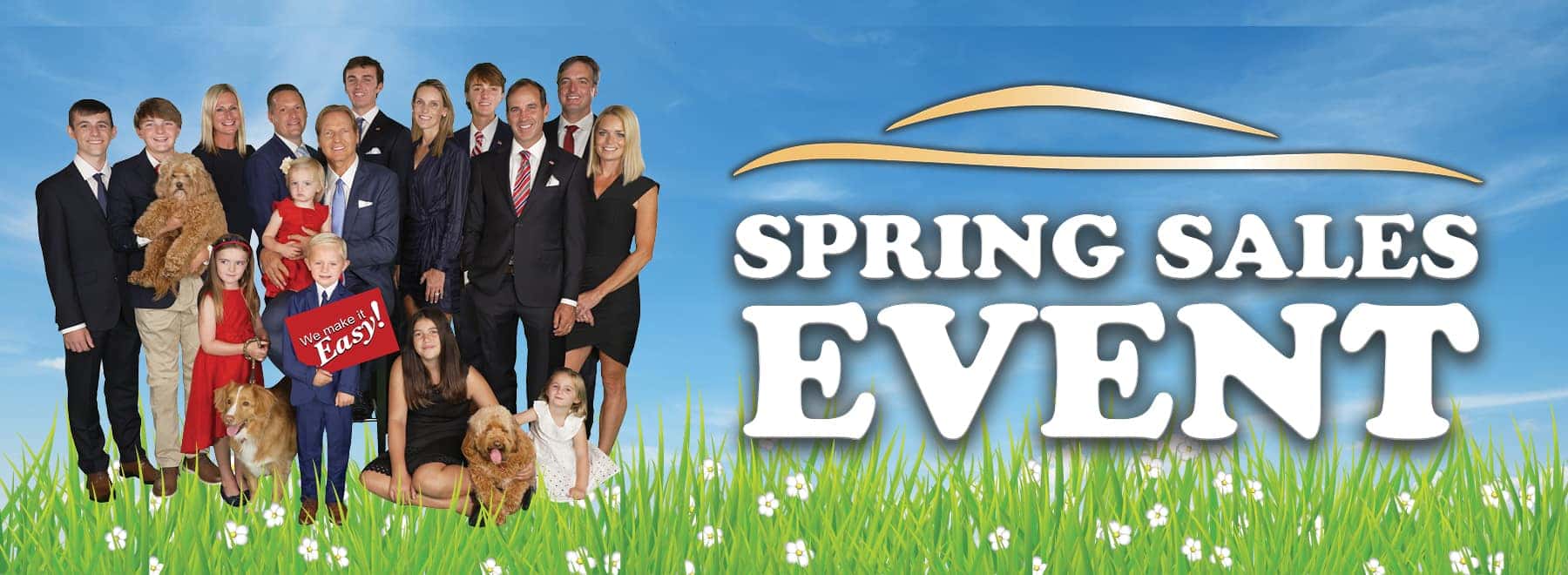 Brian Kelly with Family - Kelly Honda Spring Sale Event