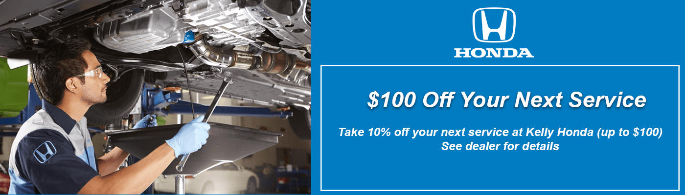Take 10% off Service this Black Friday at Kelly Honda