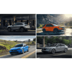 Collage of 4 award-winning Honda models