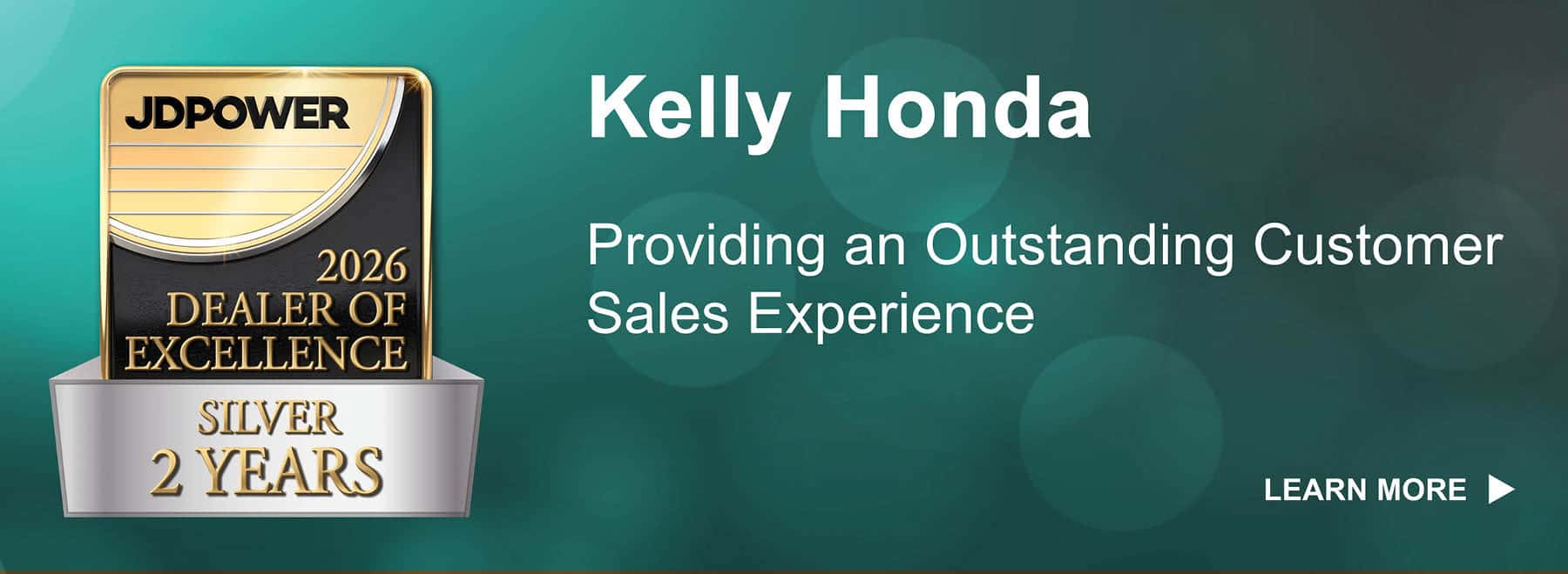 2nd Year Kelly Honda Earns Award of Excellence by J.D. Power