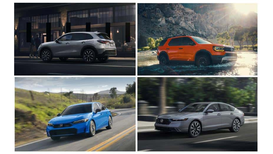 Image of Honda HR-V, Honda Passport, Honda Civic Hatchback, and Accord