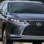 Silver 2020 Lexus RX 350 Parked on Road