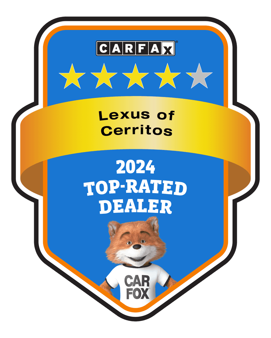 Lexus of Cerritos CARFAX Top-Rated 
Dealer badge
