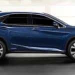 Blue 2020 Lexus RX 450h Driving