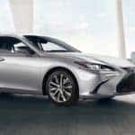 Metallic Silver 2020 Lexus ES Parked