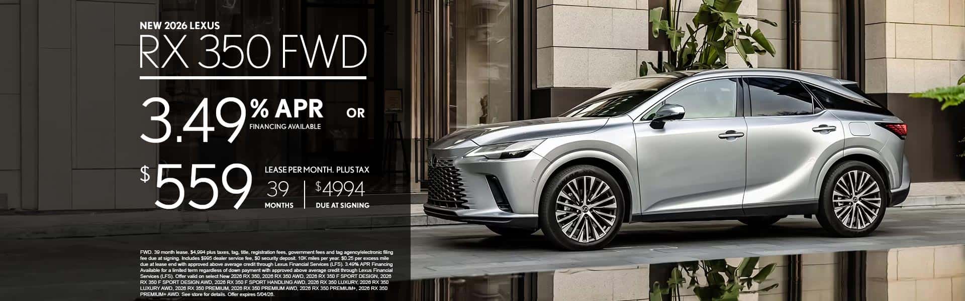 2026_Lexus_RX_350_FWD