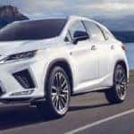 White 2020 Lexus RX on Highway