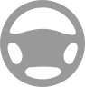 Gray steering wheel icon