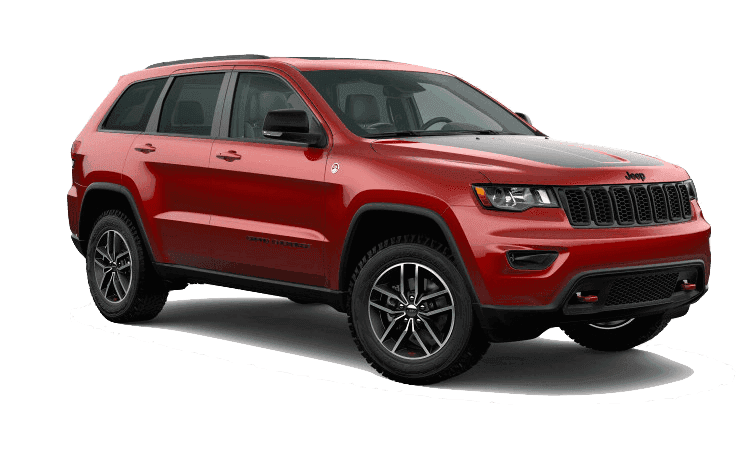 2020 Jeep Grand Cherokee Trailhawk A red 2020 Jeep Grand Cherokee Trailhawk