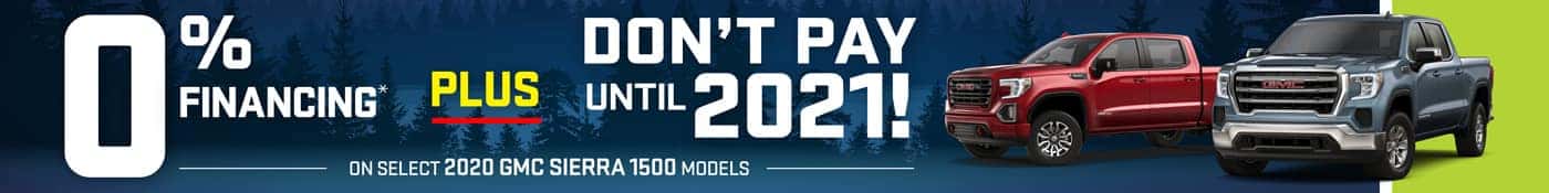0% Interest and Don't Pay Until 2021 Select 1500 Trucks