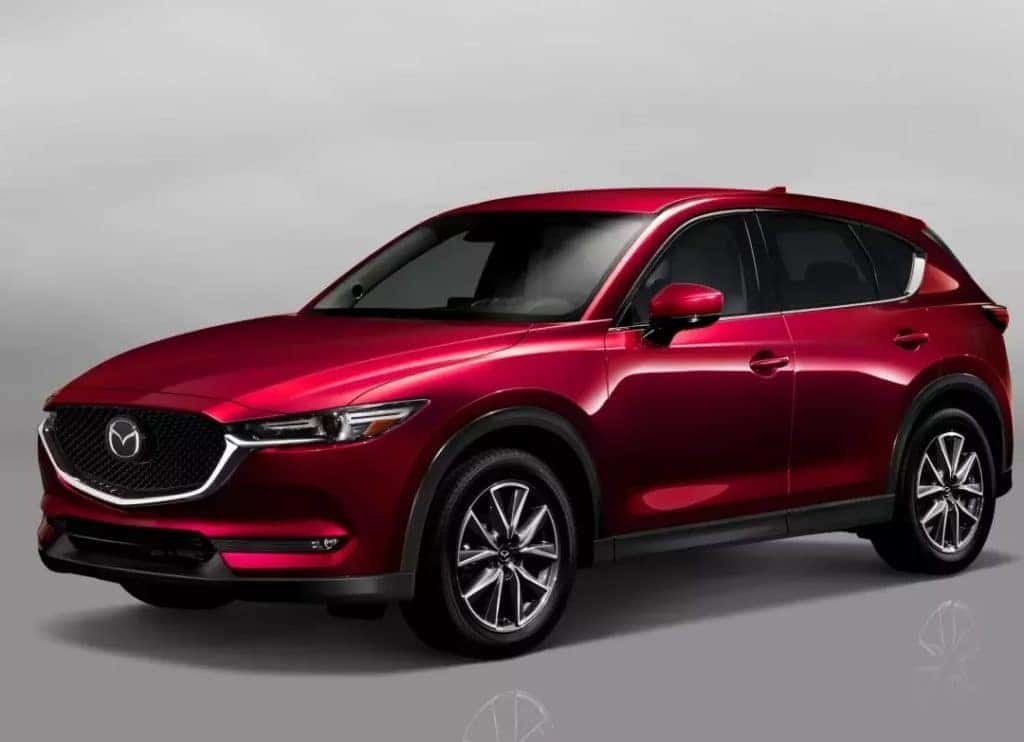 Soul Red CX-5 against grey background