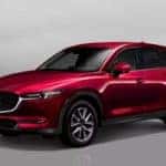 Soul Red CX-5 against grey background