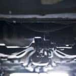Underside of car