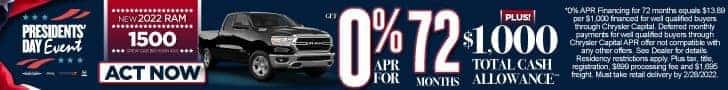 New 2022 Ram 1500 – 0% APR