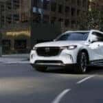 White 2024 Mazda Cx-90 Cornering