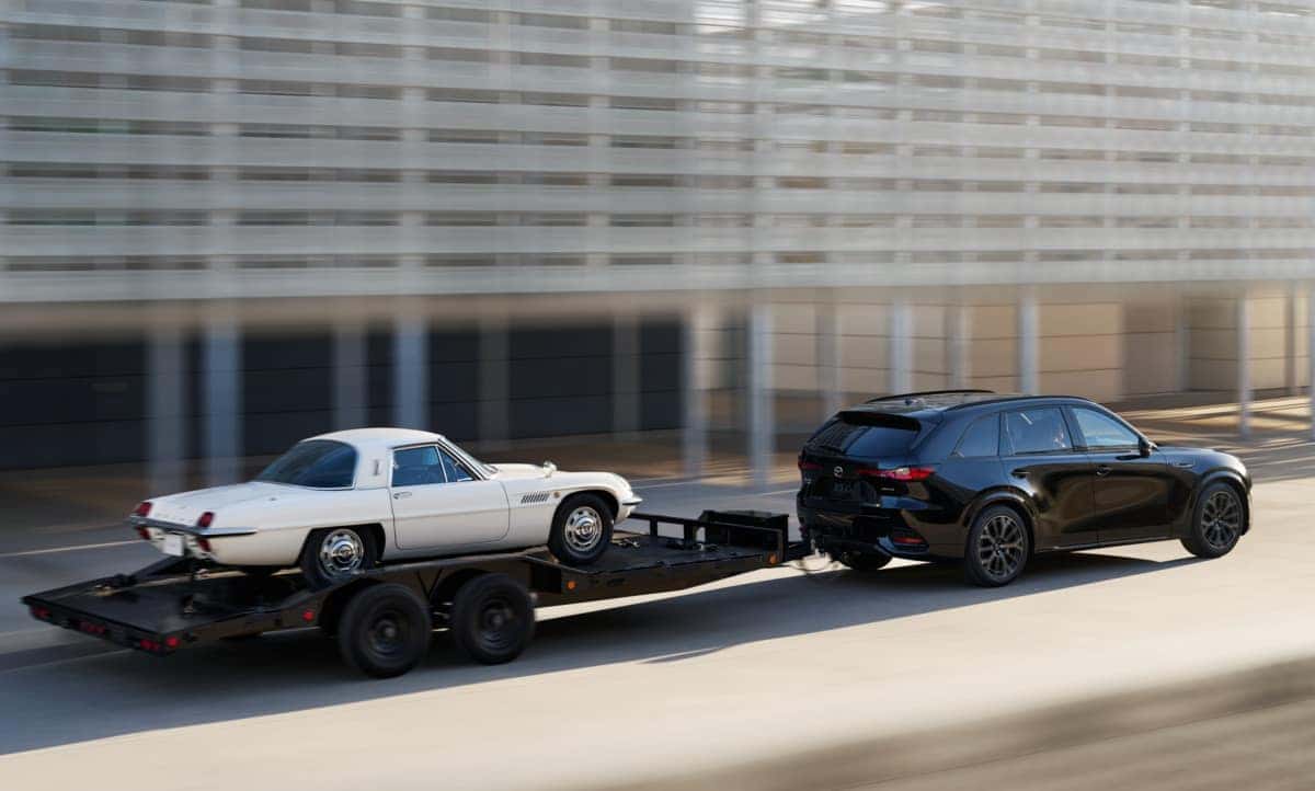 2025 Mazda CX-70 towing another vehicle