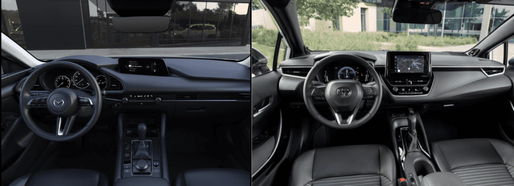 2025 Mazda3 vs 2024 Toyota Corolla