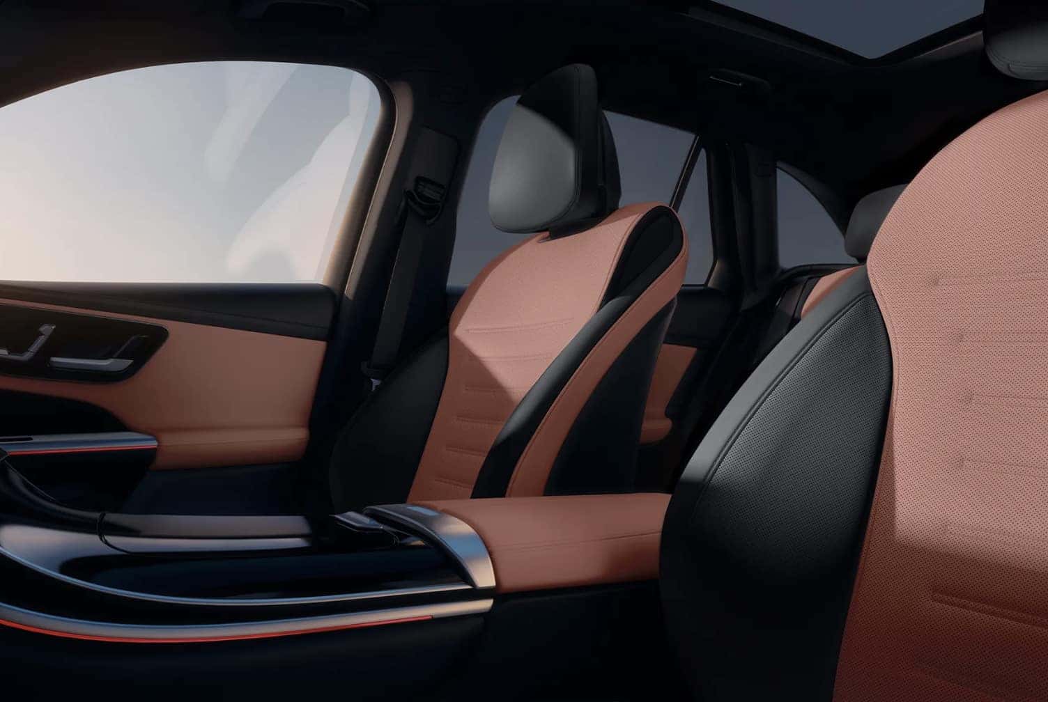 Front row of new 2026 Mercedes-Benz GLC SUV near New Orleans, LA