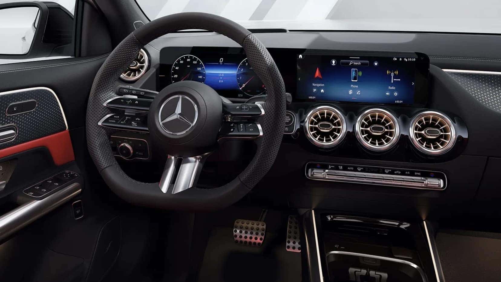 Dashboard touchscreen of 2026 Mercedes-Benz GLA near Slidell, LA