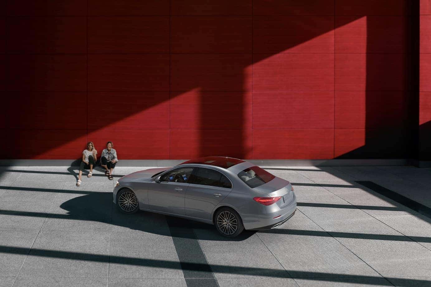 Arial shot of 2026 Mercedes-Benz C-Class for sale near Mandeville, LA