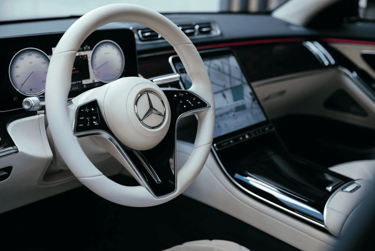 Steering wheel of 2026 Mercedes-Benz S-Class Sedan for sale near Mandeville, LA
