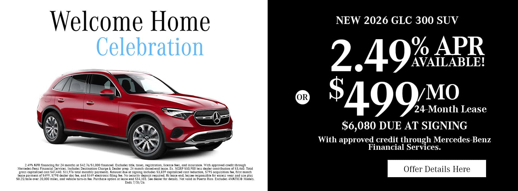 New Mercedes-Benz GLC 300 SUV Special Near Fayetteville, NC