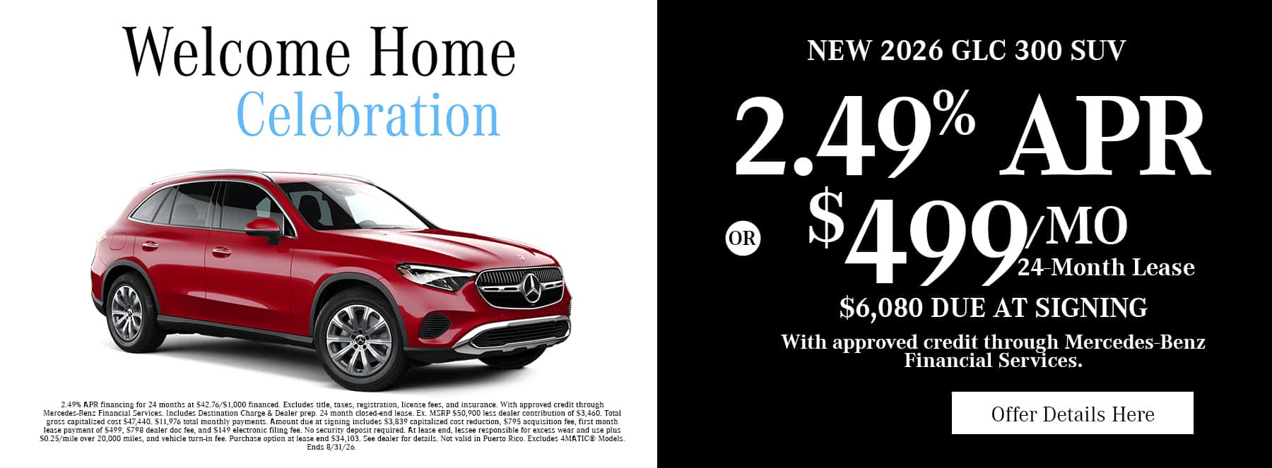 New Mercedes-Benz GLC 300 SUV Special Near Fayetteville, NC