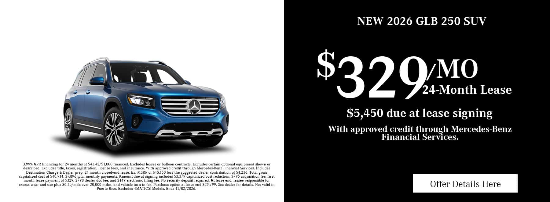 New Mercedes-Benz GLB 300 SUV Special Near Fayetteville, NC