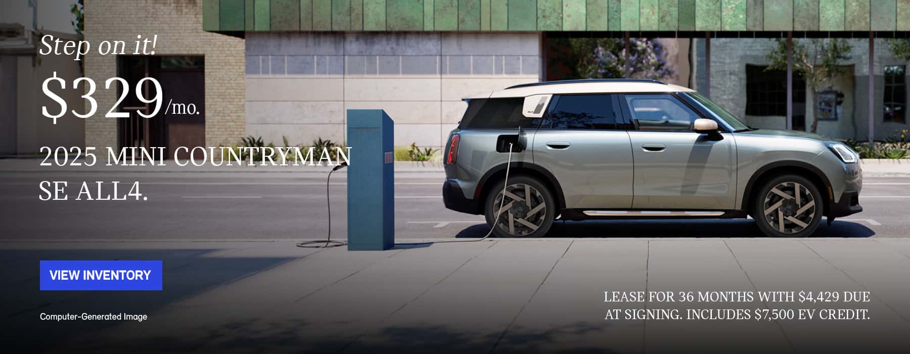 MINI Countryman Parked at a Charging Station.