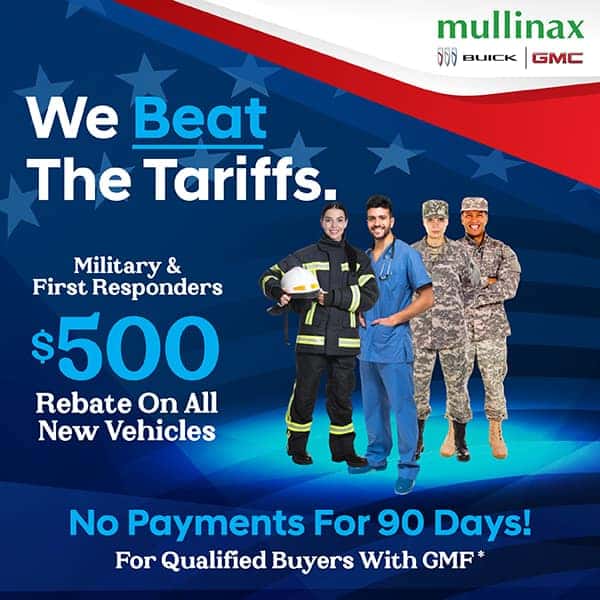 Military and First Responders Rebate