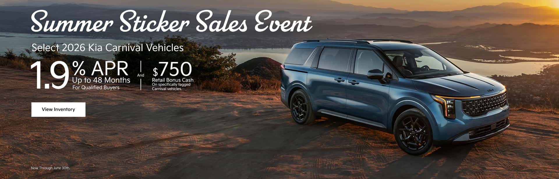 Kia Summer Sticker Sales Event - 2026 Kia Carnival - Kia of Myrtle Beach