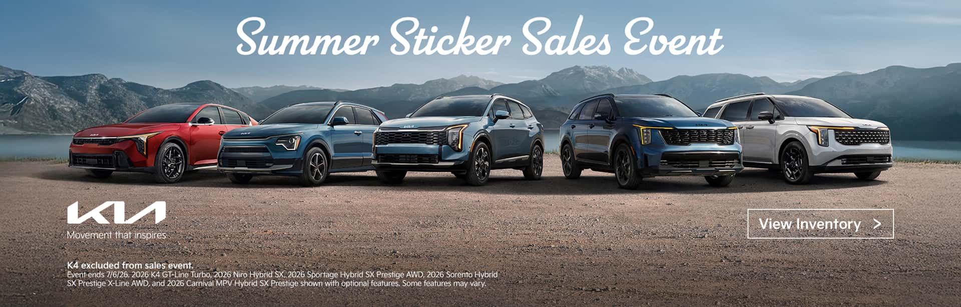 Kia of Myrtle Beach Summer Sticker Sales Event