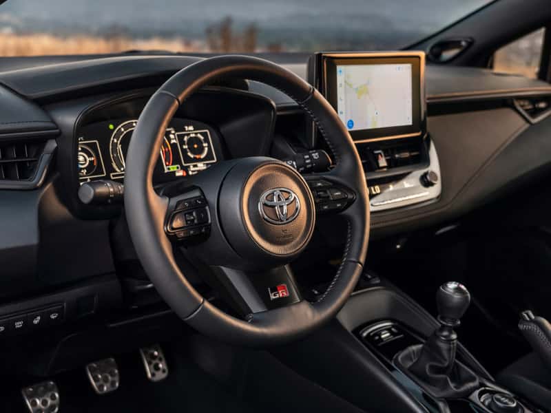 New 2025 Toyota GR Corolla Compact Hot Hatch Sports Car Interior Comfort Features and Technology