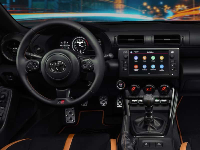 New 2025 Toyota GR86 Sports Car Interior Comfort Features and Technology