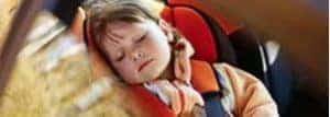 Child sleeping in carseat